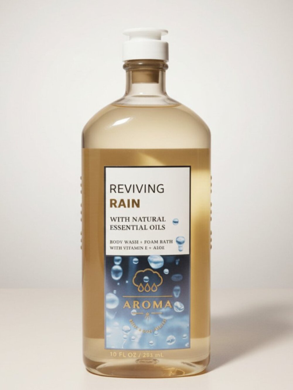 Bath & Body Works Reviving Rain Body Wash Foam Bath 10 fl Oz